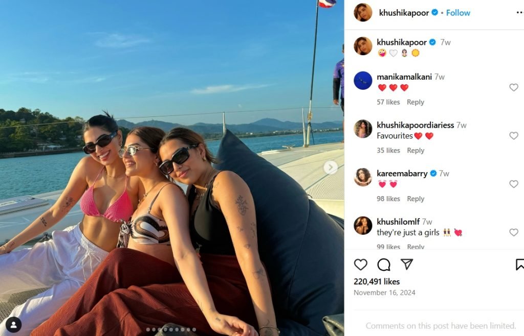 Khushi Kapoor Barbiecore Glam Bollywoodlifes.in