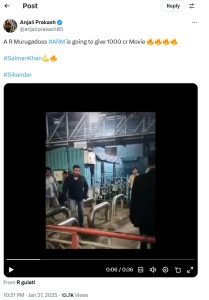 Salman Khan's On-Set Video from Sikandar Goes Viral; Fans Call Him Bhai Goals Bollywoodlifes.in