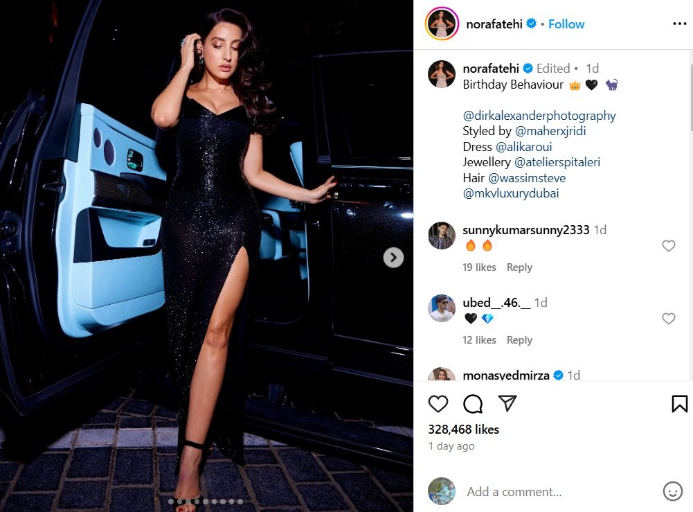 Nora Fatehi Shines in Birthday Look by Nicki Minaj’s Stylist Bollywoodlifes.in