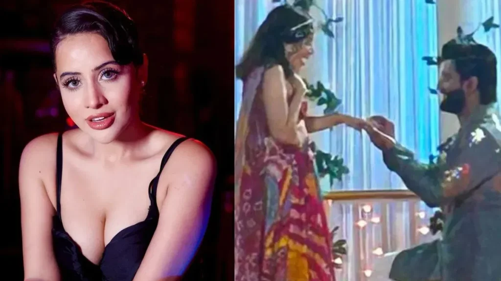 Uorfi Javed Engaged Harsh Gujral Ring Ceremony Goes Viral Bollywoodlifes.in