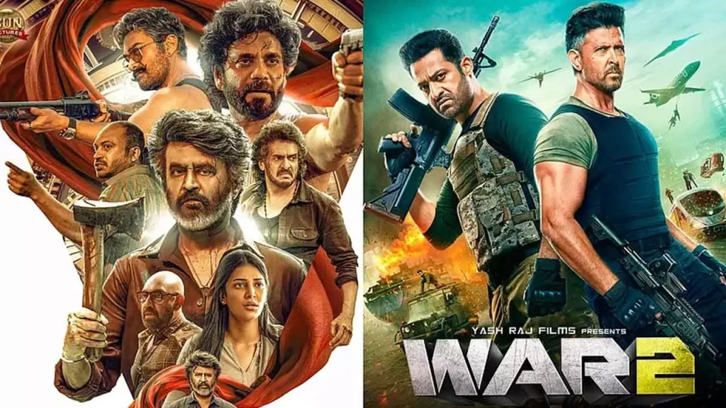 Coolie vs War 2 Day 2 Hrithik Closes Gap on Rajinikanth bollywoodlifes.in