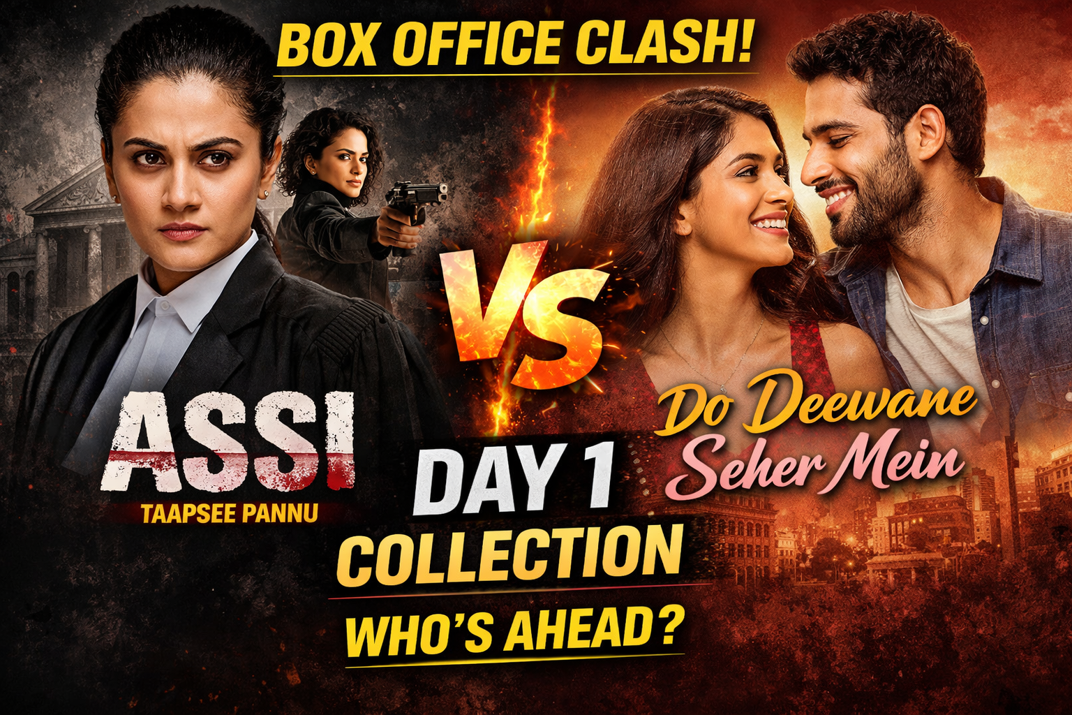 Assi vs Do Deewane Seher Mein Day 1 Close Box Office Battle Begins bollywoodlifes.in
