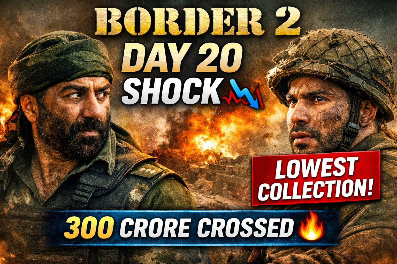 Border 2 Day 20 Box Office Lowest Earnings Yet Big Drop bollywoodlifes.in