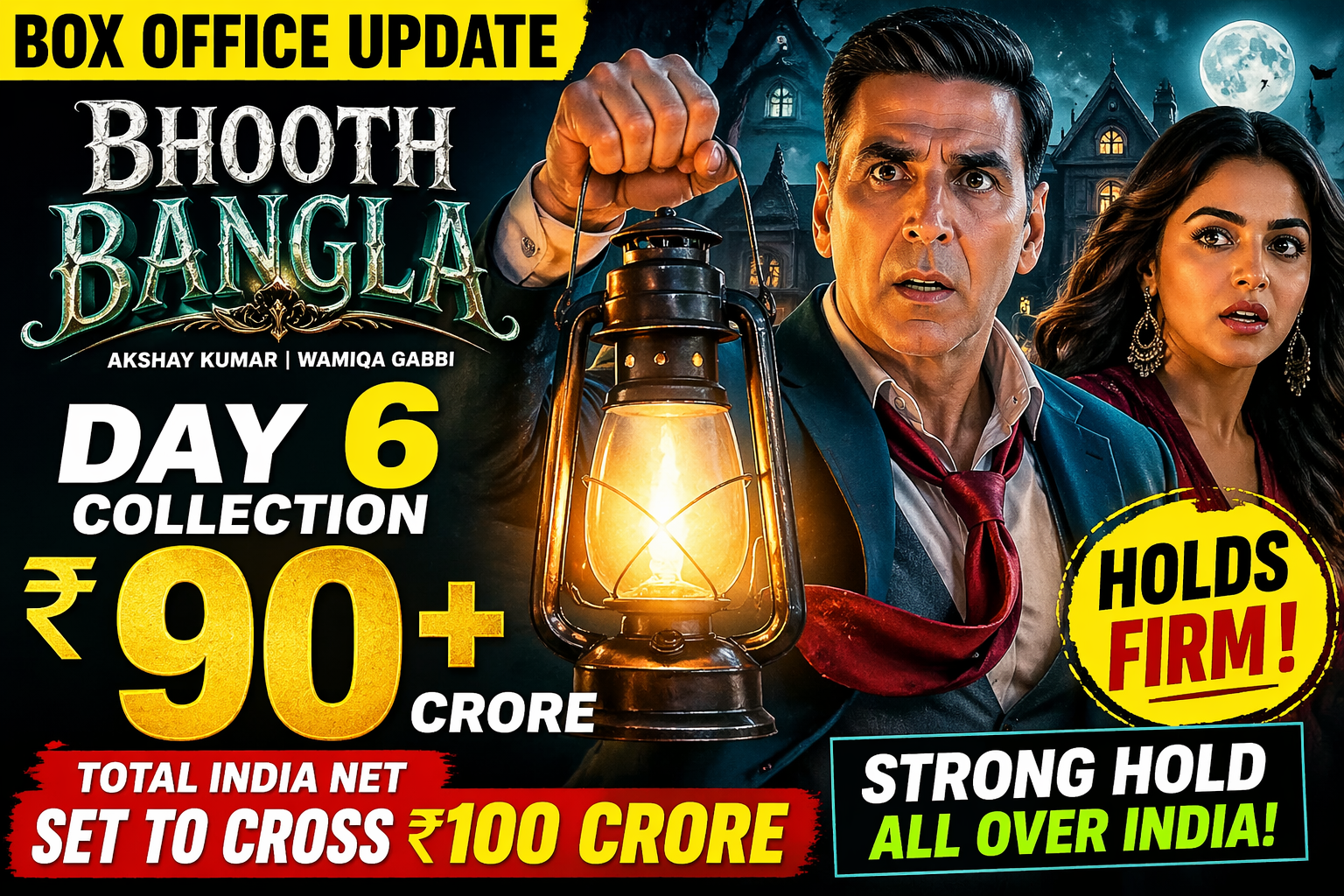 Bhooth Bangla Day 6 Box Office Akshay Kumar Film Eyes ₹100 Cr bollywoodlifes.in