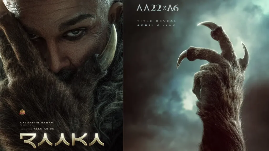 AA22xA6 Revealed as Raaka Allu Arjun Fierce Look