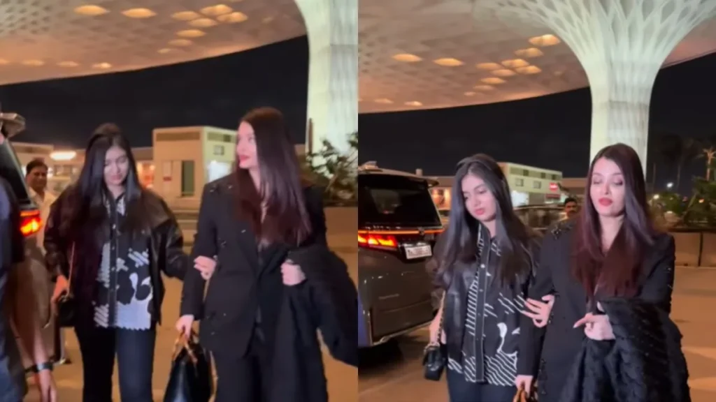 Aishwarya Rai Cannes 2026 Airport Look With Aaradhya Goes Viral, Fans React bollywoodlifes.in