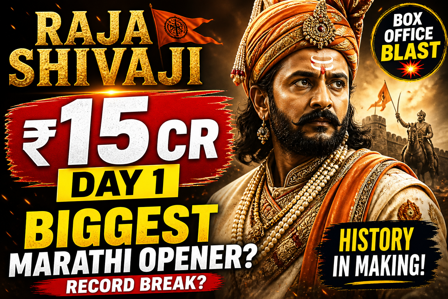 Raja Shivaji Day 1 Box Office Riteish Film Creates History bollywoodlifes.in