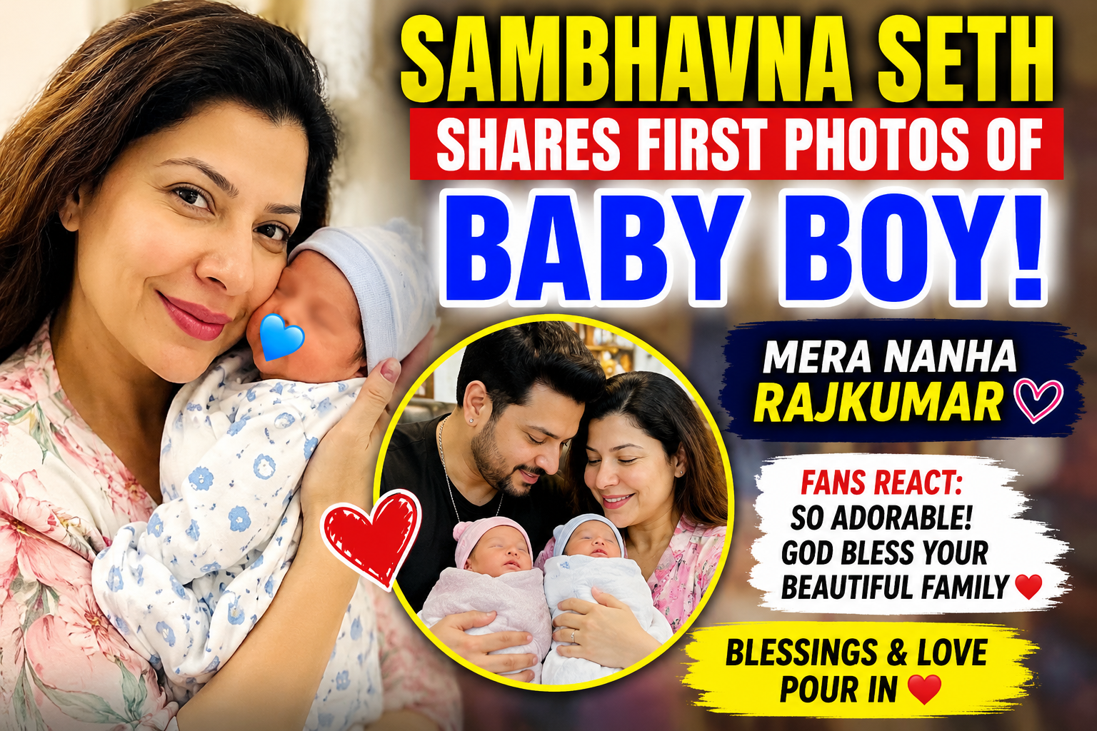 Sambhavna Seth Shares First Photos of Baby Boy Fans Celebrate Her Dream Come True bollywoodlifes.in