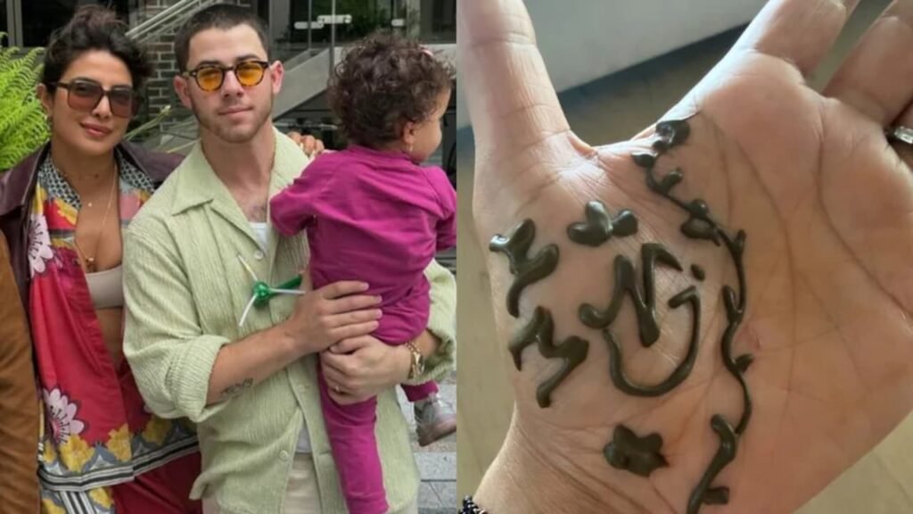 Priyanka Chopra Karwa Chauth Mehendi for Nick and Malti